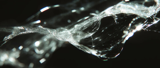 Aufkleber - Visual display of partially transparent spark layers revealing underlying texture in darkness