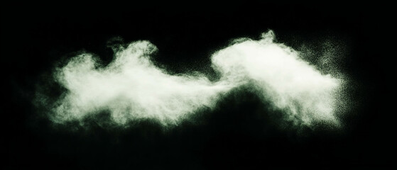 Poster - Rough textured dust overlay with space for logo on black background
