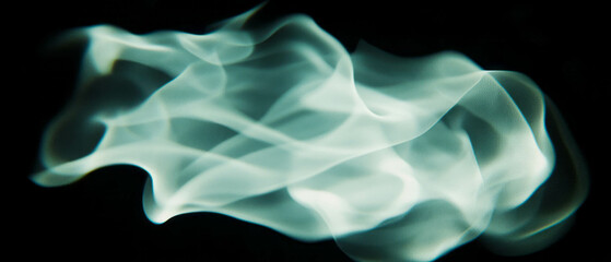 Poster - Dramatic smoke overlay texture with fire effect and glowing elements for creative designs