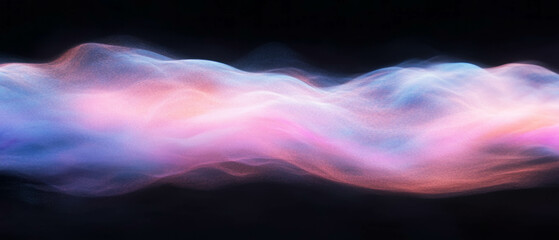 Poster - Mysterious smoke texture with dramatic lighting and low-key atmosphere