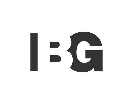 IBG logo design. Initial letter I B G bold font style for tech startups, consulting, corporate branding. Creative company name, headlines typography identity, trendy logotype.
