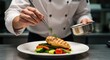 © Andrey - Exquisite plating of chicken breast with vegetables in a restaurant