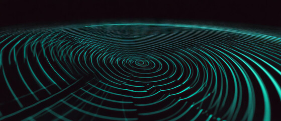 Poster - Spiral spider web overlay texture with circular design on black background