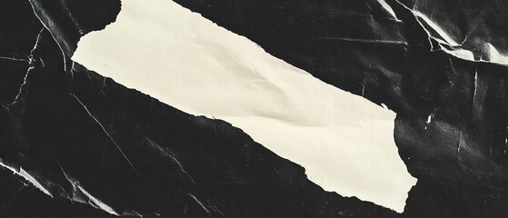 Poster - Vintage paper texture with aged appearance and empty space on a black background