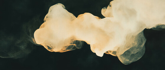 Poster - Visually enhanced watercolor textures with artistic overlay on black background