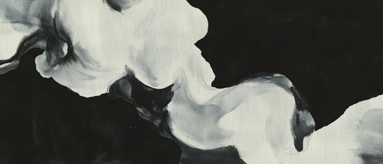 Poster - Visually enhanced watercolor texture with artistic overlay on black background