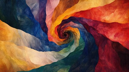 Poster - A swirling mix of vibrant colors in an abstract pattern with soft, fluid transitions