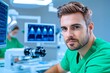 © Nata - A skilled ophthalmologist conducting laser eye surgery on a patient in a modern clinic. Generative AI