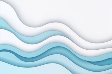 Poster - Soft Abstract Waves in Clean Minimalist Background for Stylish Design Projects