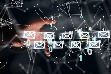 Poster - mail communication support contact concept service