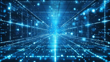 Aufkleber - Exploring digital cosmos virtual reality space 3d visualization futuristic environment wide-angle view technology concept