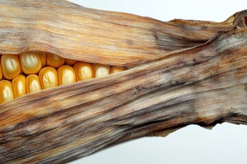 Poster - Detailed close-up of dried corn revealing plump kernels ready for harvest and consumption