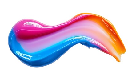 Poster - Swirl of vibrant paint colors, a dynamic abstract artwork.