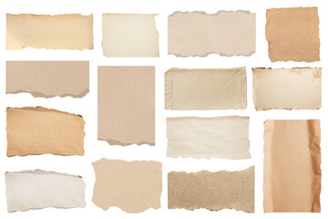 Poster - png craft paper element set on transparent background