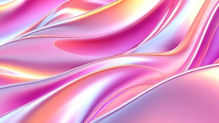 Poster - pink and white background with a pink and white wave