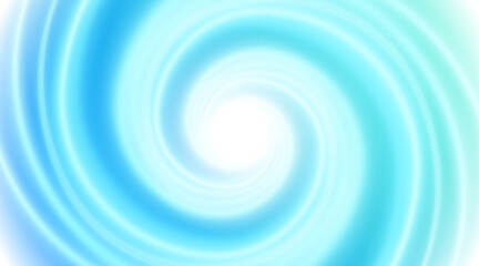 Fototapete - Bright blue vortex swirl Air purity and fluidity. Abstract aqua design evokes freshness and clarity. Washing effect.