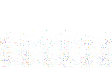 Poster - colorful dot pixel modern edge background