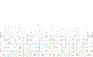 Poster - colorful dot pixel modern edge background