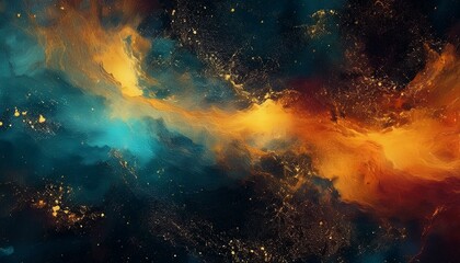 colourful grunge grainy outer space nebula background gradient texture backdrop design