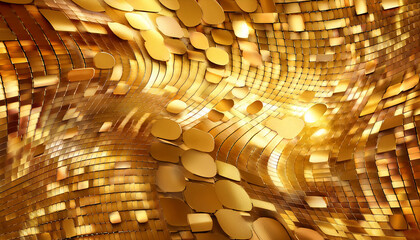 Poster - Abstract Gold Texture Background