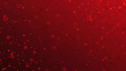Leinwandbilder - An elegant red abstract gradient backdrop suitable for a Valentine's greeting card, drawing inspiration from the celebratory spirit of Christmas and Valentine's Day