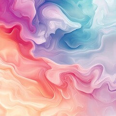 Wall Mural - Colorful abstract swirls, fluid art background