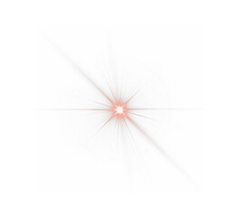 Poster - adiant red glow emanating from the center with long rays, symbolizing the sun and a powerful flash. Surrounded by shimmering particles, soft gradients blend into the background, exuding warmth a