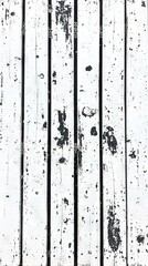 Wall Mural -  A monochrome photo featuring a wooden fence adorned with paint spills and a stop sign adjacent to it