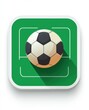 © Art_You - Soccer app icon with a ball on a green field background