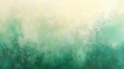 Poster - Abstract green and beige textured background with subtle light and dark variations, creating a soft, dreamy atmosphere. The image features a mottled