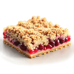 Wall Mural - Cherry crumb bars golden streusel topping cherry filling oozing Food and Culinary concept