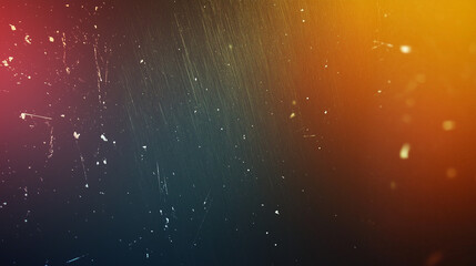 Aufkleber - Retro-inspired abstract gradient background with dark blue transitioning into warm orange, featuring grainy film texture, subtle white speckles, and faint scratches for a vintage aesthetic.