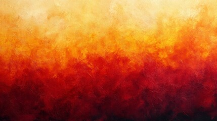 Wall Mural - Abstract fiery sunset gradient background, warm colors transitioning from deep red to bright yellow, textured effect suggesting brushstrokes or fire