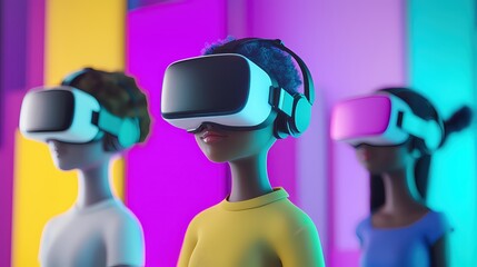 Poster - Virtual Reality Experience Diverse Women Metaverse Technology Future