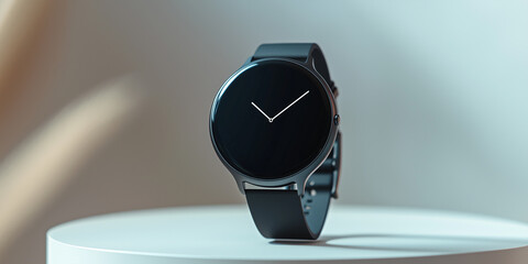 Poster - sleek and modern smartwatch with minimalist design on display