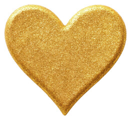 Wall Mural - PNG Heart-shaped design gold glitter golden.