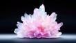 © BROPRADANA - Pink crystal cluster on dark background, product showcase