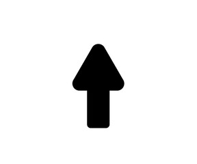 Poster - Black arrow icon. Black triangular arrow pointer illustration on transparent background PNG. 