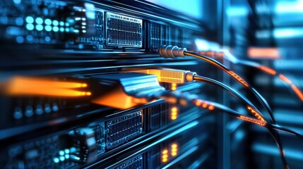 Poster - efficient digital infrastructure networked server racks in data center