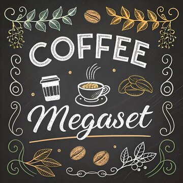 Chalkboard Coffee Label