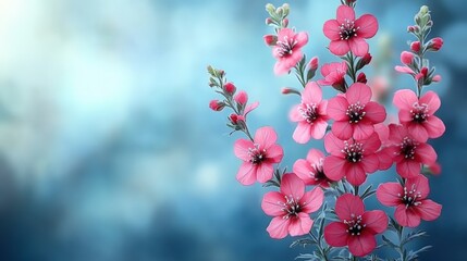 Wall Mural - Pink Flowers Soft Focus Closeup Photography