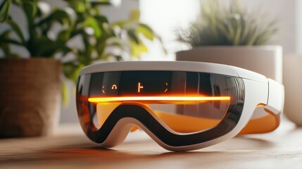 Poster - Futuristic Virtual Reality Goggles Showcasing Advanced Technological Innovation