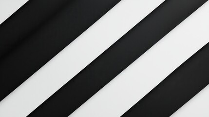 Poster - Monochrome Bold Diagonal Stripes Pattern in Black and White Tones for Modern Design and Artistic Backgrounds