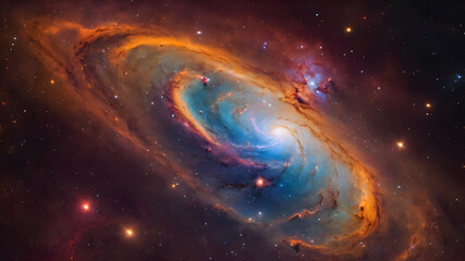 Wall Mural - nebula and galaxies in space. abstract cosmos background. universe science astronomy.