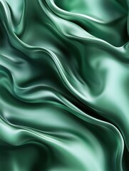 Wall Mural - Green abstract dynamic background