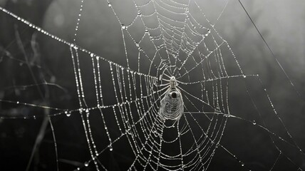 Halloween spiderweb ai generated background