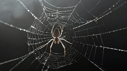 Halloween spiderweb ai generated background
