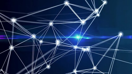 Fototapete - Explore the intricate network of connections in a digital landscape