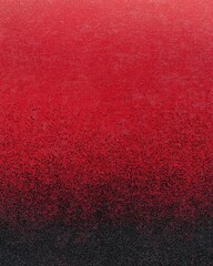 Poster - Gradient texture with red and black colors creating a unique pattern with small dots and particles