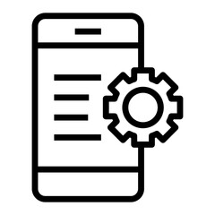 Poster - mobile optimisation vector icon